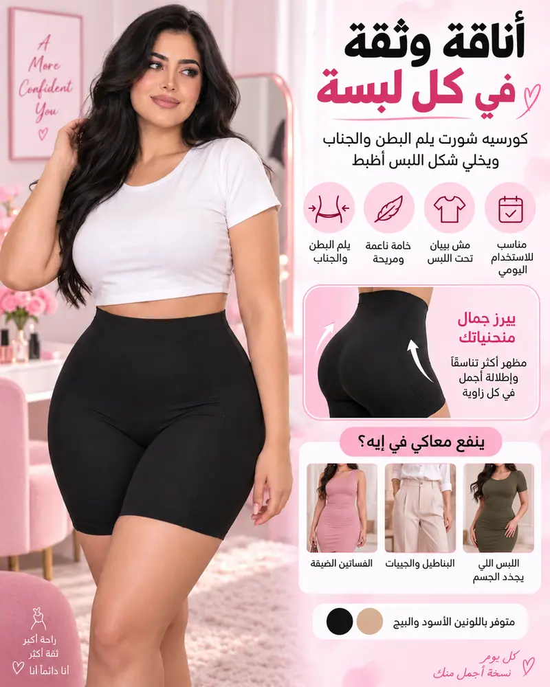 كورسية شورت حريمي